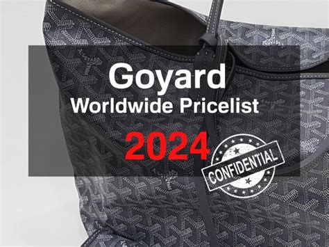 goyard got a lot of racks|2024 Goyard Price List (USA vs. Paris) .